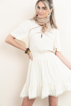 Bianca van Leur Shawls | Mousseline sjaaltje Mini Square | camel 