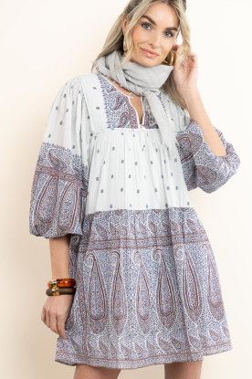 Bianca van Leur Shawls | Mousseline sjaaltje Mini Square | grijs 