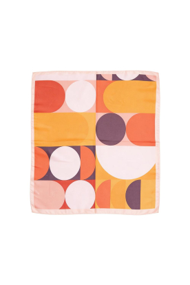 Little Soho |  Shawl with print Vintage | orange 