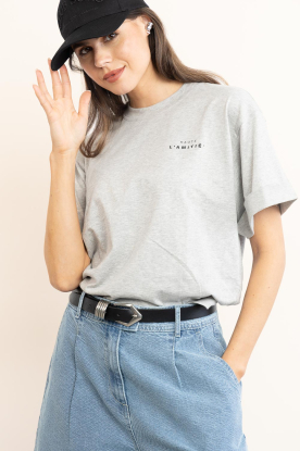 Haute L'Amitié |  Basic T-shirt Crew | grey melange 