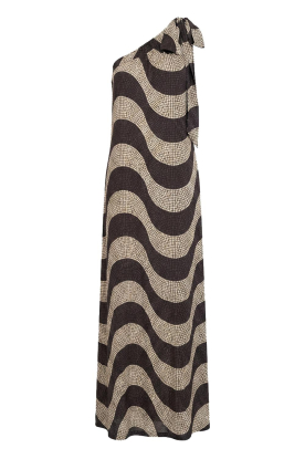 The Belle of the Beach |  One-shoulder maxi dress Ella | black 