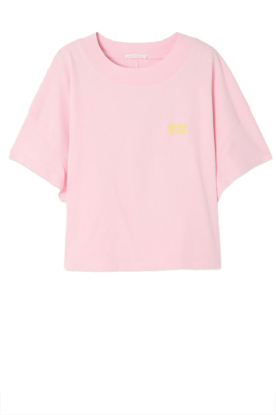 American Vintage |  Boxy fit t-shirt Gix with logo | pink 