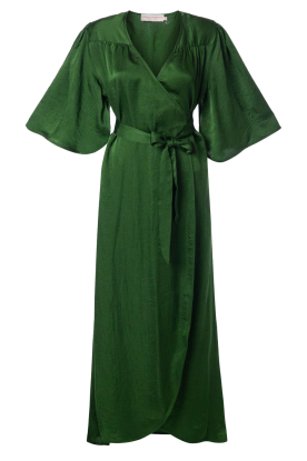 The Belle of the Beach |  Wrap maxi-dress Charlotte | green 