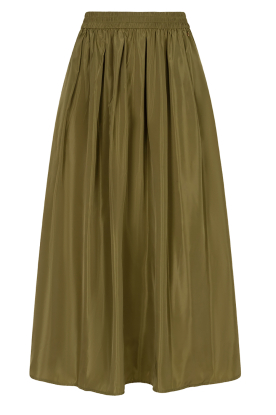 Ibana |  Shiny maxi skirt Sana | green 