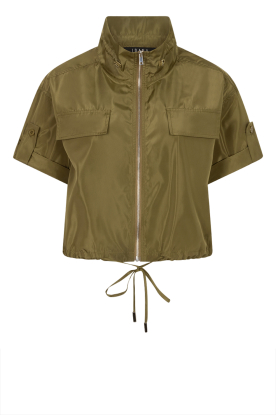 Ibana |  Shiny bomber blouse Tamili | green 
