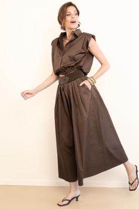 Look Sleeveless bomber blouse Tanai