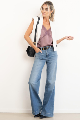 Look Satin top with lace Ligne
