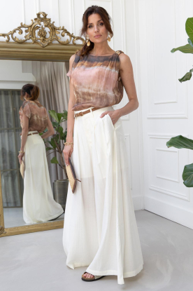 Look One shoulder top with pattern Kaira
