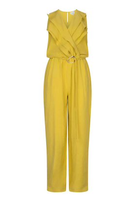 Dante6 |  Jumpsuit with ruffles Orlune | yellow 