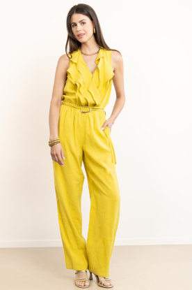 Dante6 |  Jumpsuit with ruffles Orlune | yellow 