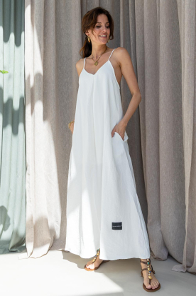 Look Viscose blend maxi dress Corsica