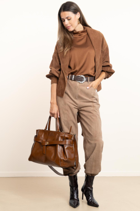 Gianni Chiarini |  Ralph leather hand bag Miranda | camel 
