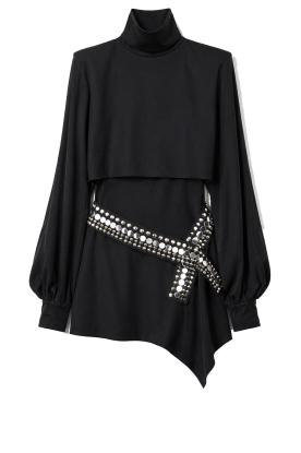 IRO | Mini-jurk met pofmouwen Voggy | zwart 