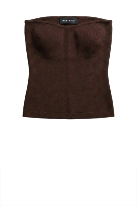 Herskind |  Stretch bandeau top Bambi | brown 