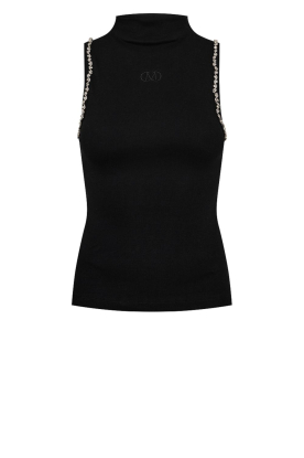 Copenhagen Muse |  Top with rhinestones Siv | black 