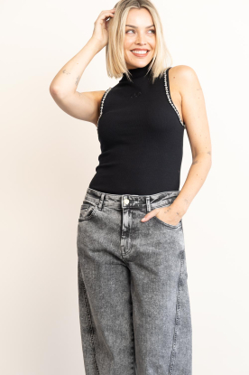 Copenhagen Muse |  Top with rhinestones Siv | black 