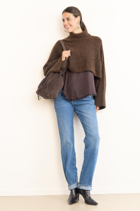 Look Tencel cropped poncho/sweater Rylia