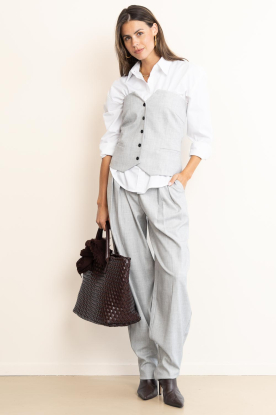 Look Strapless waistcoat top Tailor