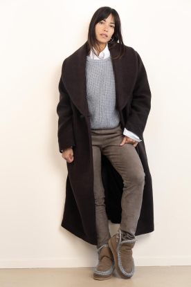 Copenhagen Muse |  Wool blend coat Fouz | brown 