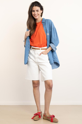 Look Sleeveless top with shoulder padding Eddie