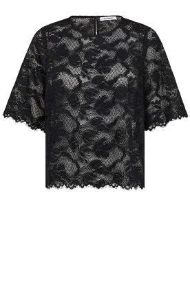 Co'Couture |  Lace top Lanny | black 