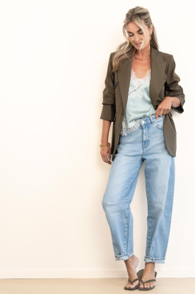 Look Satin top with lace Idun