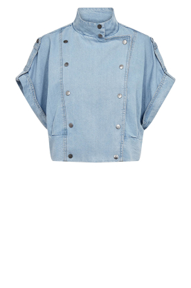 Co'Couture |  Lyocell denim top Tilly | blue 