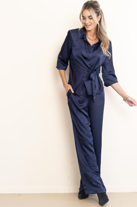 Look Satin wrap blouse Balina