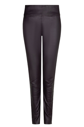 Ibana |  Lamb leather stretch legging Pollie | aubergine 