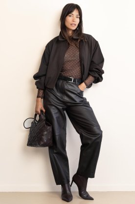 Ibana |  Lamb leather barrel Parla | brown 