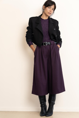 Copenhagen Muse | Bermuda short Tailor | aubergine 