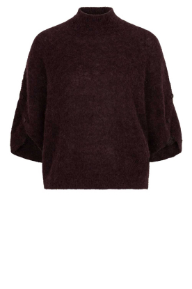 Dante6 |  Soft alpaca sweater Mahani | burgundy 