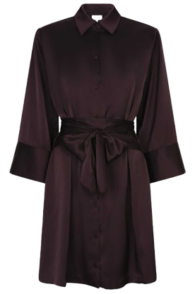 Dante6 |  Satin wrap dress Noanne burgundy 