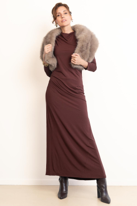 Look Maxi dress with draped neckline Jace