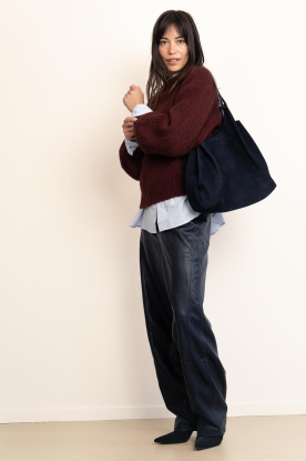 Look Faux leather barrel pants Quin
