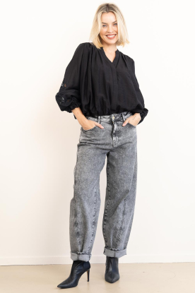 Look Baloon blouse with lace Delin