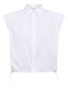 Co'Couture |  Cropped balloon blouse Elara | white 