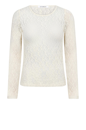 Co'Couture |  Lace mesh top Barna | Natural 