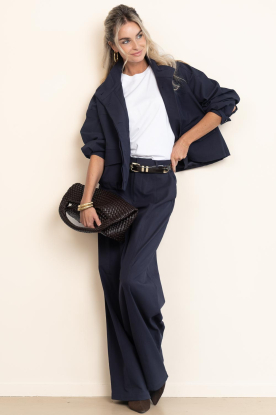 Co'Couture |  Barrel trousers Demi | blue 