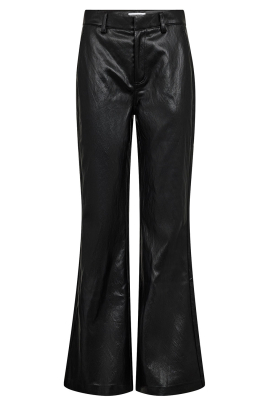 Co'Couture |  Faux leather vintage look pants Gitt | black 