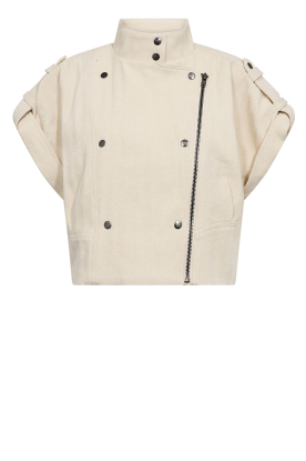 Co'Couture |  Herringbone waistcoat Calin | natural 