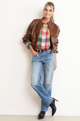 Look Faux leather vintage bomber Rich