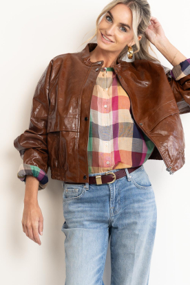 Co'Couture |  Faux leather vintage bomber Rich 