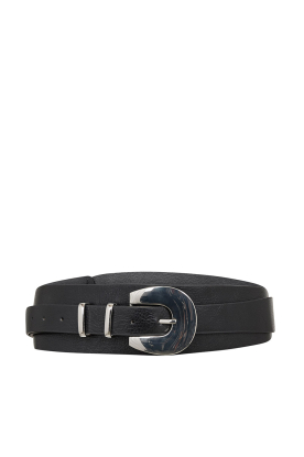 Co'Couture |  Faux leather belt Loro | black 