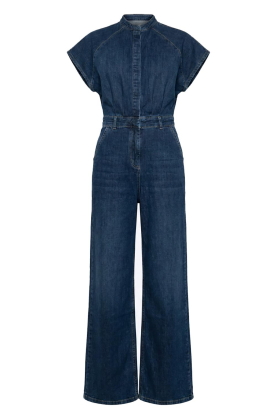 Est'Seven |  Denim stretch jumpsuit Haley | blue 