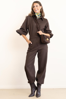 Est'Seven |  Viscose jumpsuit Imenny | brown 