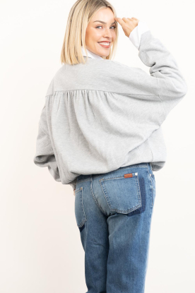 Est'Seven |  Sweater with pleats Monchou | grey 