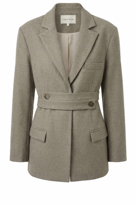 Club L'avenir |  Oversized wrap blazer Zana | grey 