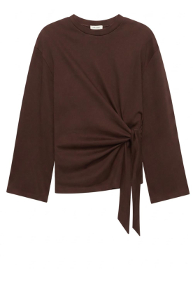 Club L'avenir |  Button wrap shirt Sina | brown 