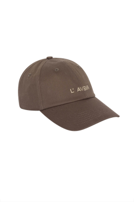Club L'avenir |  Cap with logo Aysa | brown 
